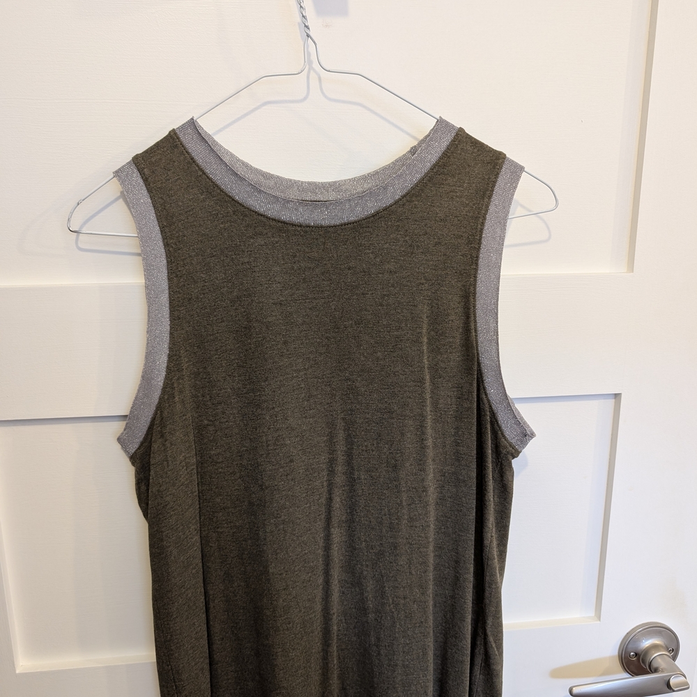 Banana Republic Army Green Sleeveless Camisole Top